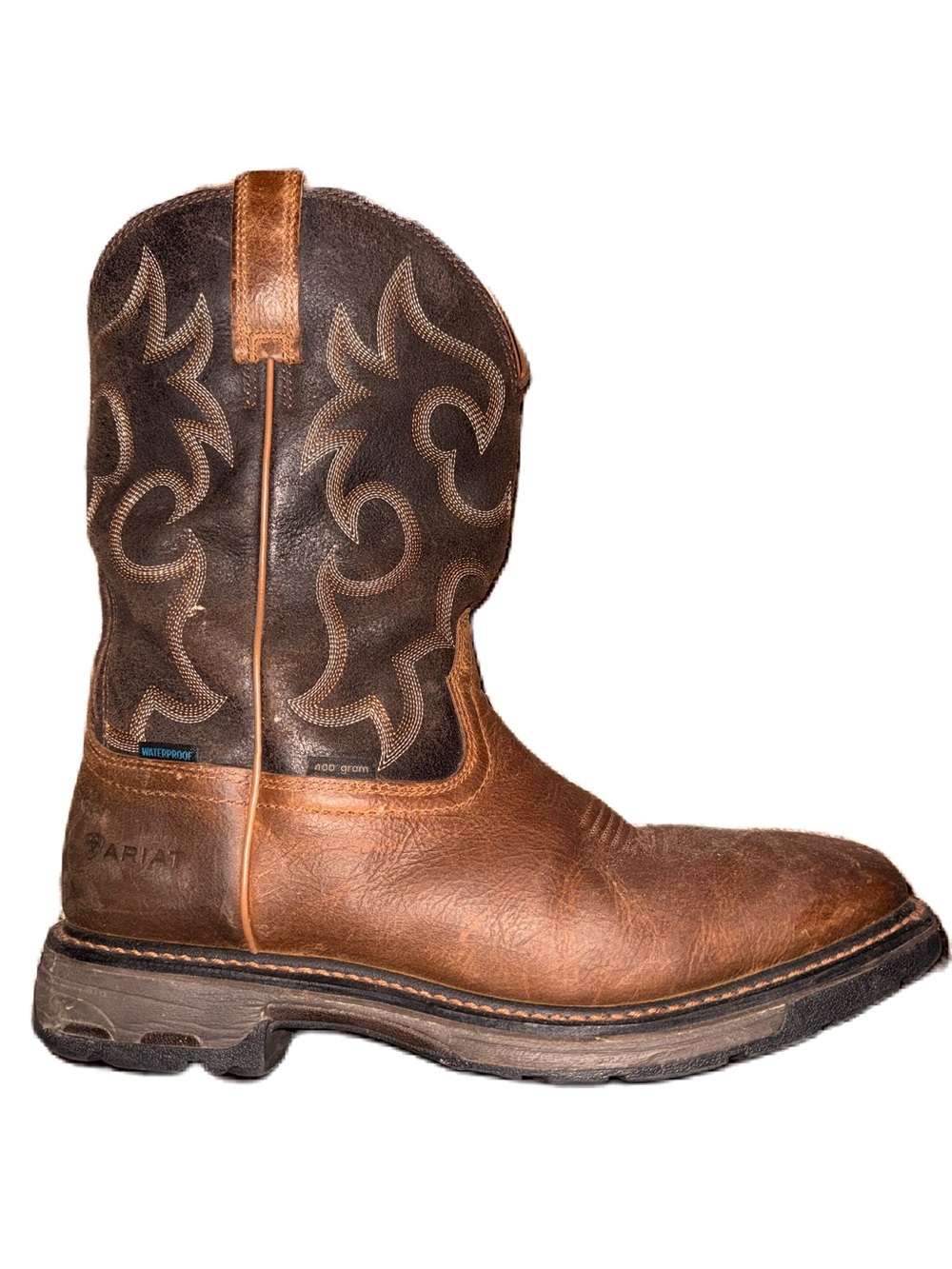 Ariat WorkHog 12D H2O Insulated Waterproof Cowboy Square Toe Western Work Boots